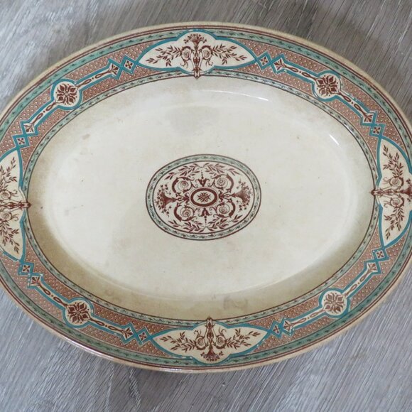 Antique COPELAND Spode 'Venetia' Platter Oval 13.25" L (DK697) - Picture 13 of 14